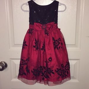 Black and Red holiday/party dress